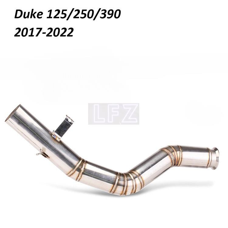 KTM DUKE 125/250/390 RC390 2017-2022 Moto ท่อไอเสียท่อกลางขั้วต่อสแตนเลส