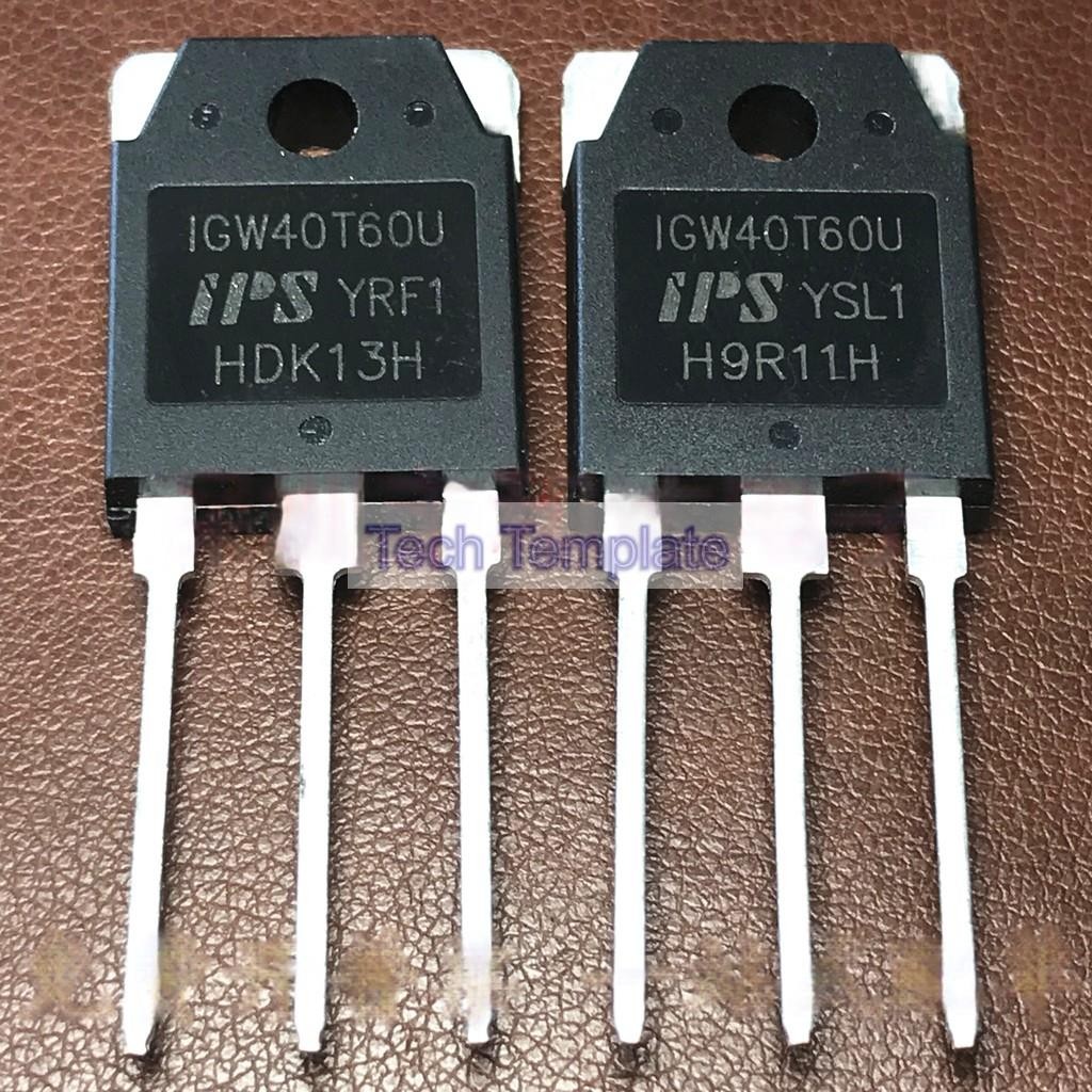 ((1 ชิ้น) ชิ้นส่วนอิเล็กทรอนิกส์ IGW40T60U 40A 600V เครื่องเชื่อมอินเวอร์เตอร์ทั่วไปใช้ IGBT Field E