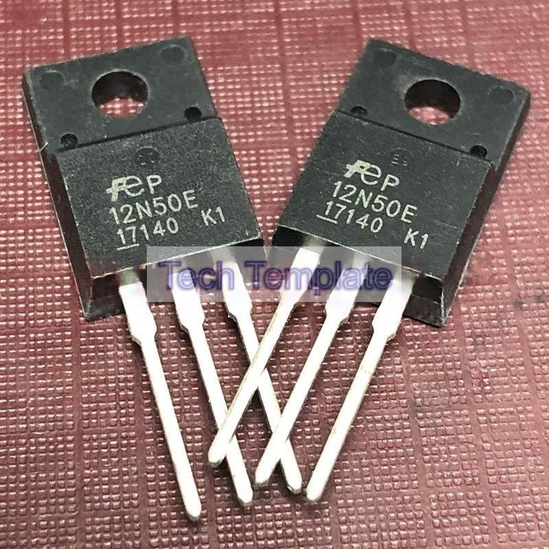 ((1 ชิ้น) ชิ้นส่วนอิเล็กทรอนิกส์ 12N50E FMV12N50E พร้อมสต็อก TO-220F 500V 12A MOS Field Effect Tube