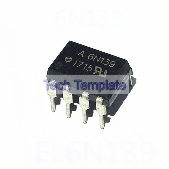 ((1 ชิ้น) ชิ้นส่วนอิเล็กทรอนิกส์ Photocoupler 6N139 In-Line DIP8 A6N139