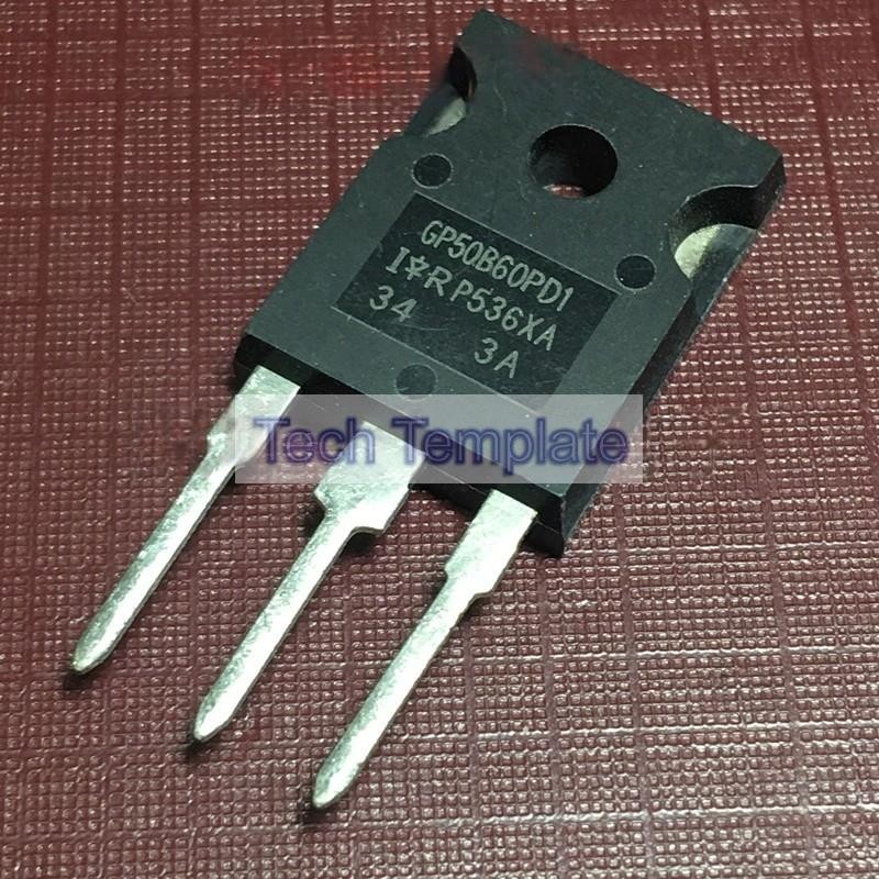 ((1 ชิ้น) ชิ้นส่วนอิเล็กทรอนิกส์ GP50B60PD1 IRGP50B60PD1 Ready Stock TO-247 MOS Field Effect Tube