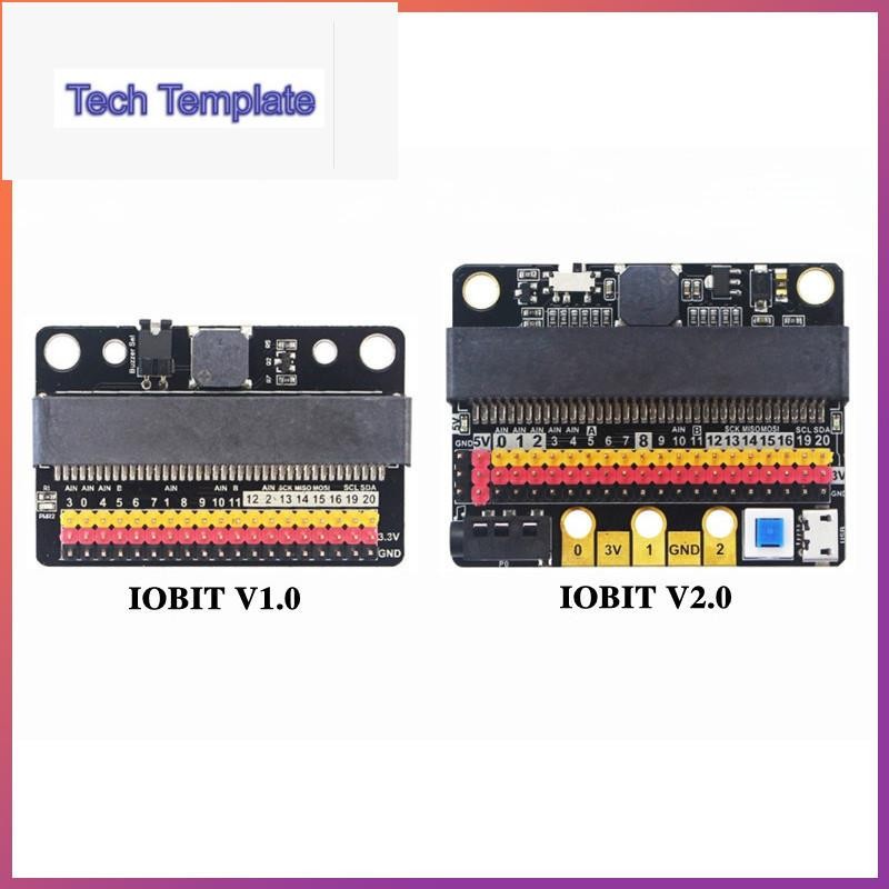 Microbit IOBIT บอร์ดขยาย V1.0 V2.0 บอร์ดอะแดปเตอร์แนวนอนจาก micro:bit & Meowbit สนับสนุน Makecode Ki