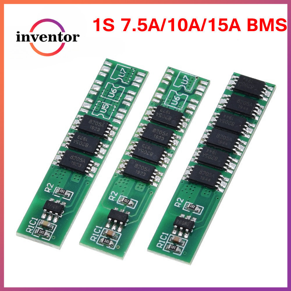 1s 15A 3.7V Li-ion 3MOS 4MOS 6MOS BMS PCM แบตเตอรี่ป้องกัน 6A 7.5A 12A สําหรับ 18650 แบตเตอรี่ลิเธีย