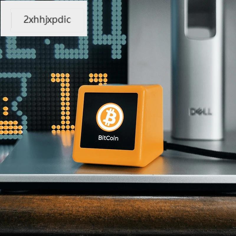 GeekMagic Pro BitCoin สต็อกราคา Tracker Ticker Crypto จอแสดงผลราคาในแบบเรียลไทม์บนเดสก์ท็อป Gadget W