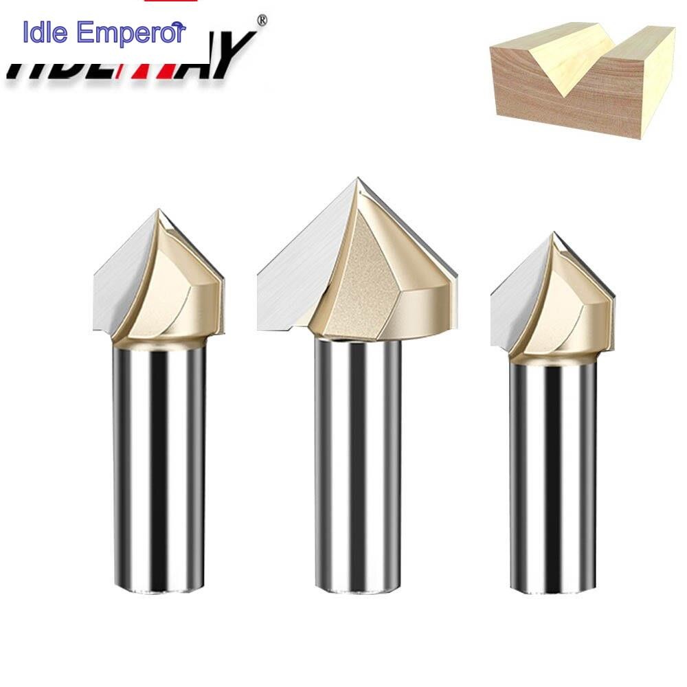 Tideway ดอกสว่านเราเตอร์คาร์ไบด์ CNC 90 องศา สําหรับงานไม้ MDF