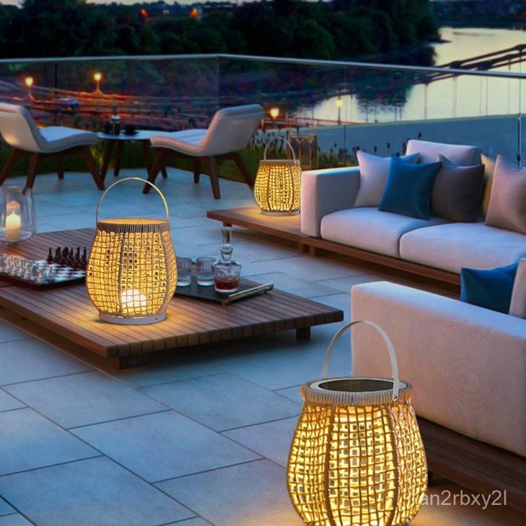 Outdoor Light Garden Light Garden Landscape Light Waterproof Rechargeable Portable Light Terrace Wov