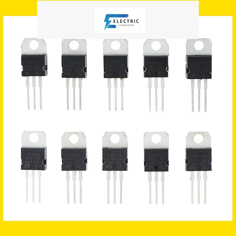 10 ชิ้น/ 1 แพ็ค LM317T L7805CV L7806CV L7808CV L7809CV L7810CV L7812CV L7815CV L7824CV IRF640 ใหม่แล