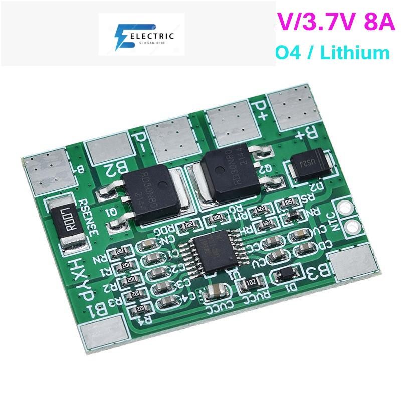 BMS 4S 3.2V 3.7V 8A LiFePO4 / แบตเตอรี่ลิเธียมชาร์จป้องกัน 12.8V 14.4V 18650 32650 แบตเตอรี่แพ็ค 20A