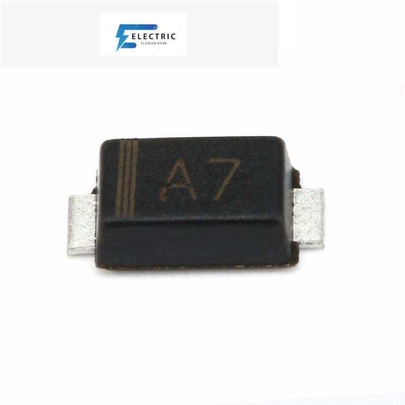 ใหม่งานแต่งงาน 100 ชิ้น 1N4007W A7 SOD-123 1206 SMD ไดโอด IC