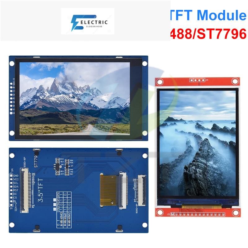 3.5 "3.5 นิ้ว TFT LCD Touch Screen โมดูล 480x320 ST7796U ILI9488 จอแสดงผล LCD สําหรับ Arduino UNO ME