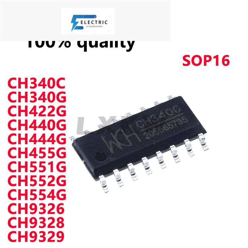 10/PCS ใหม่ CH340C CH340G CH422G CH440G CH444G CH455G CH551G CH552G CH554G CH9326 CH9328 CH9329 SOP1