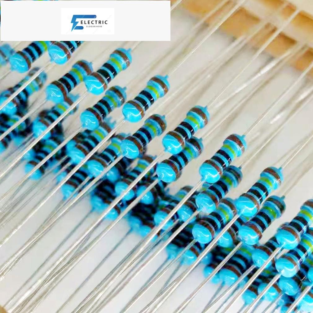 100pcs 10k โอห์ม 1/4W 10k ตัวต้านทานฟิล์มโลหะ 10kom 0.25W 1% ROHS