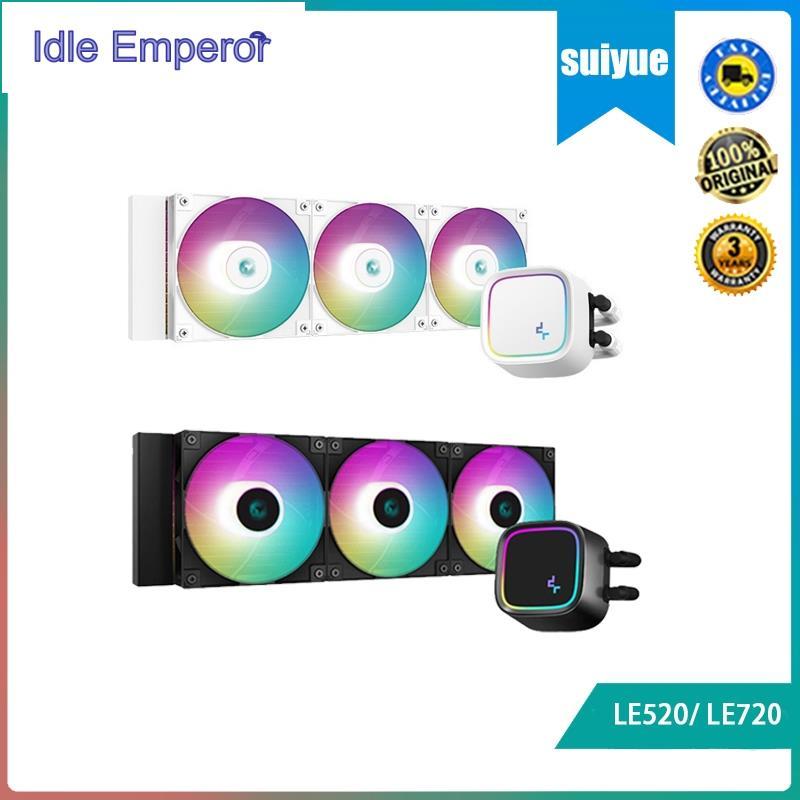 Deepcool LE520 และ LE720 AIO cpu Liquid Cooler| แบริ่งไฮโดร| อลูมิเนียม| Argb| แบล็คแอนด์ไวท์