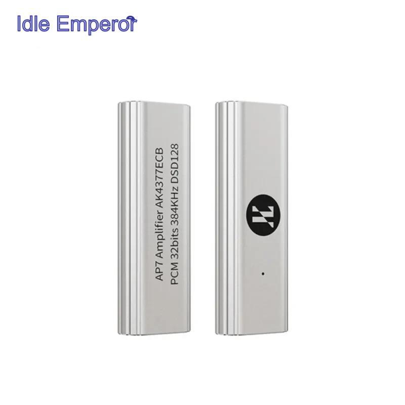 Jcally AP7 เครื่องขยายเสียงหูฟัง DAC USB C เป็น 3.5 มม. 32bit 384kHz DSD128 HIFI แบบพกพา