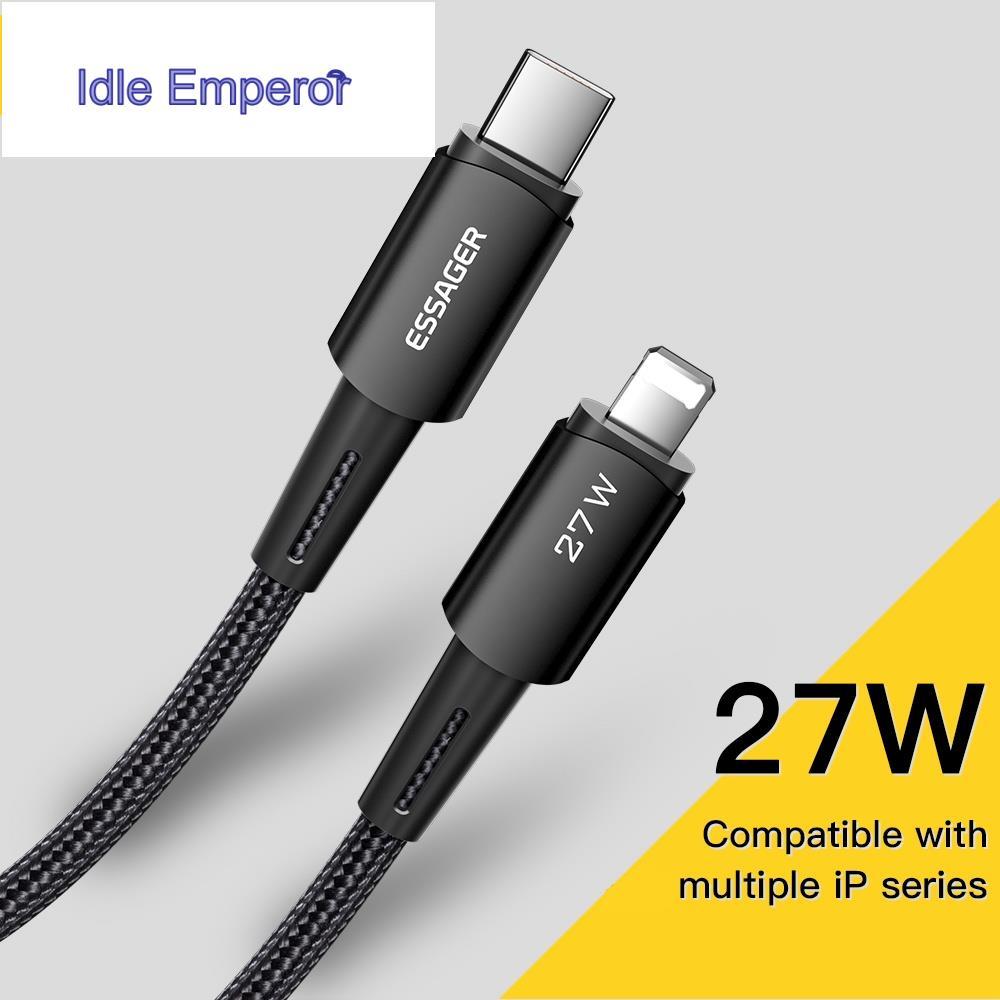 Essager สายเคเบิลชาร์จเร็ว 27w PD USB c เป็น L Type c สําหรับ L 7- IP14 Pro max 30w