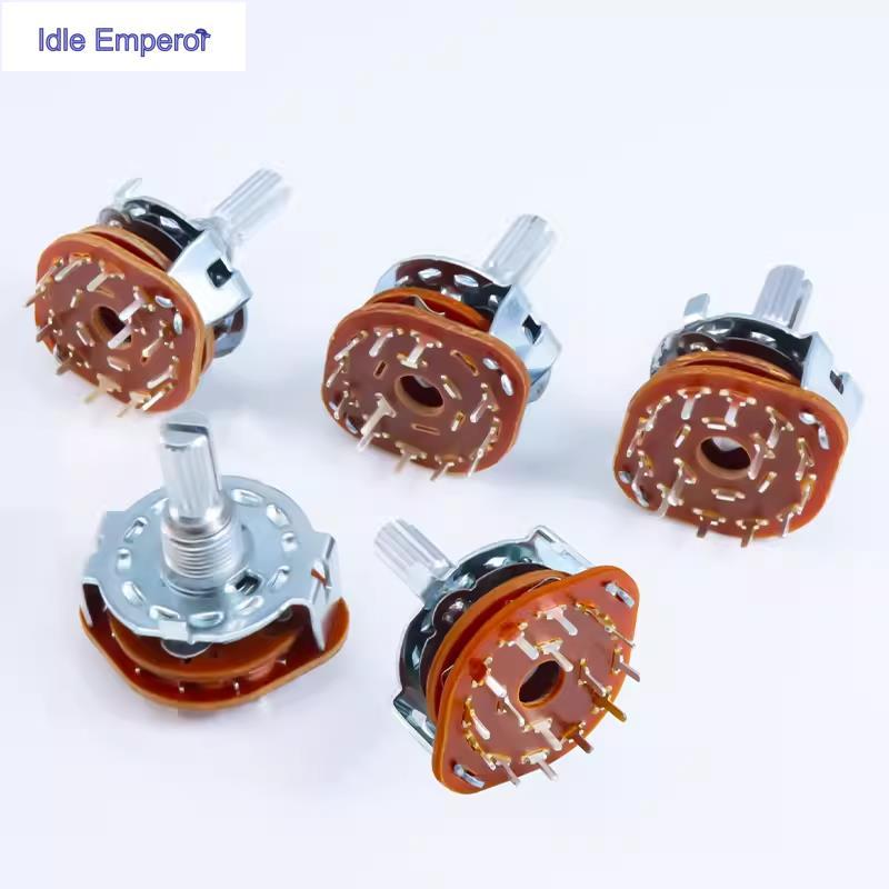 2pcs RS25 แผงเพลา Mount 1P11T 2P3T 2P4T 2P5T 2P6T 3P3T 3P4T 4P3T Rotary สวิทช์เลือก Band
