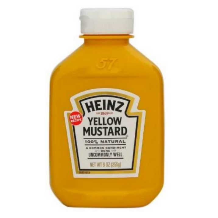 Heinz Yellow Mustard 255g ไฮนซ์ มัสตาร์ด 9 ออนซ์.