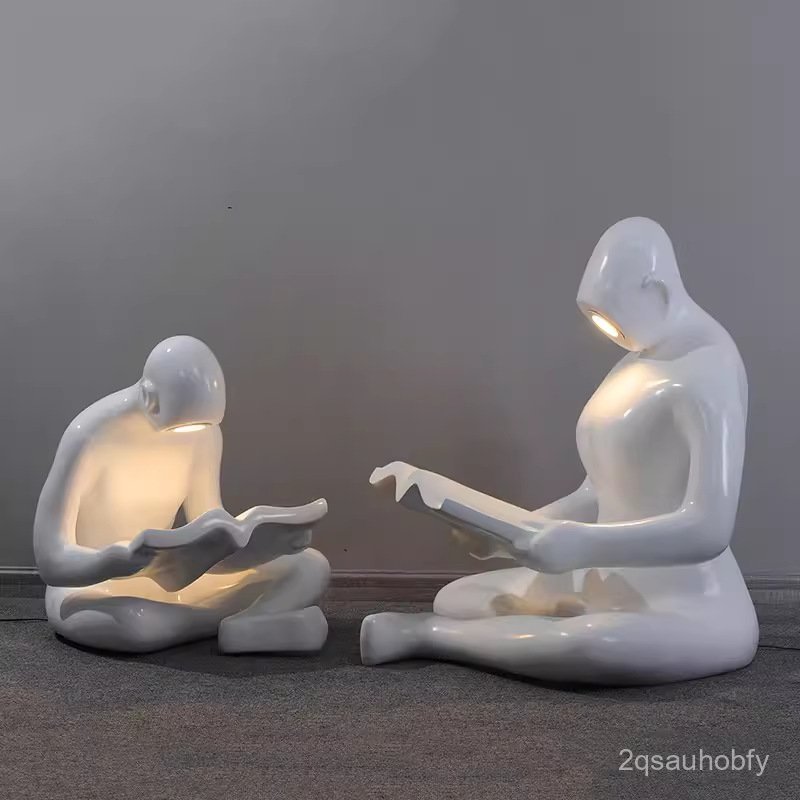 Book Lover Floor Lamp Modern Minimalist Soft Decoration Artwork Hotel Living Room Window Library Boo