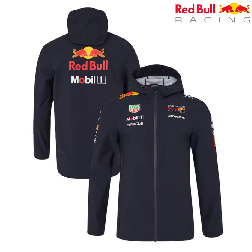 2025 ใหม่ล่าสุด F1 Racing Hooded Sweat + Red Bull Racing F1 ทีม Softshell Jacket + ฤดูใบไม้ผลิผู้ชาย