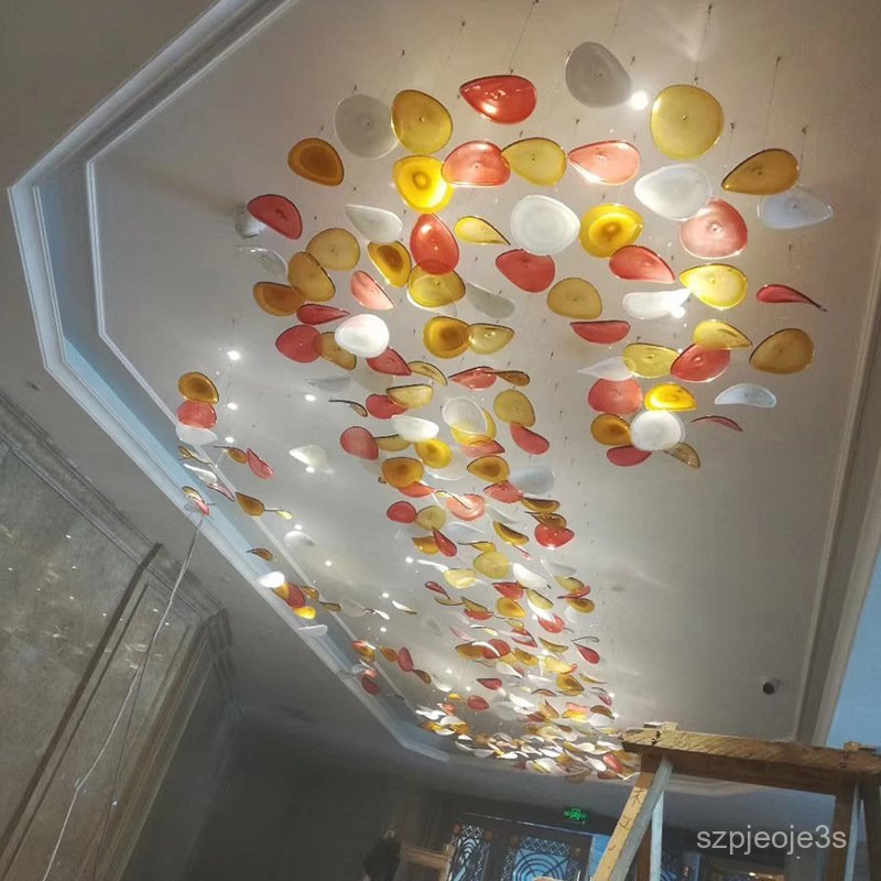 Custom Hotel Crystal Chandelier Villa Mid-rise Lobby Stairwell Sales Office Model Lobby Engineering 