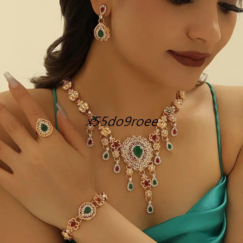 สุภาพสตรีโลหะ Jewellery ชุด Jewellery ชุด 4 ชิ้นสวมใส่ทุกวัน Jewellery งานแต่งงาน Jewellery