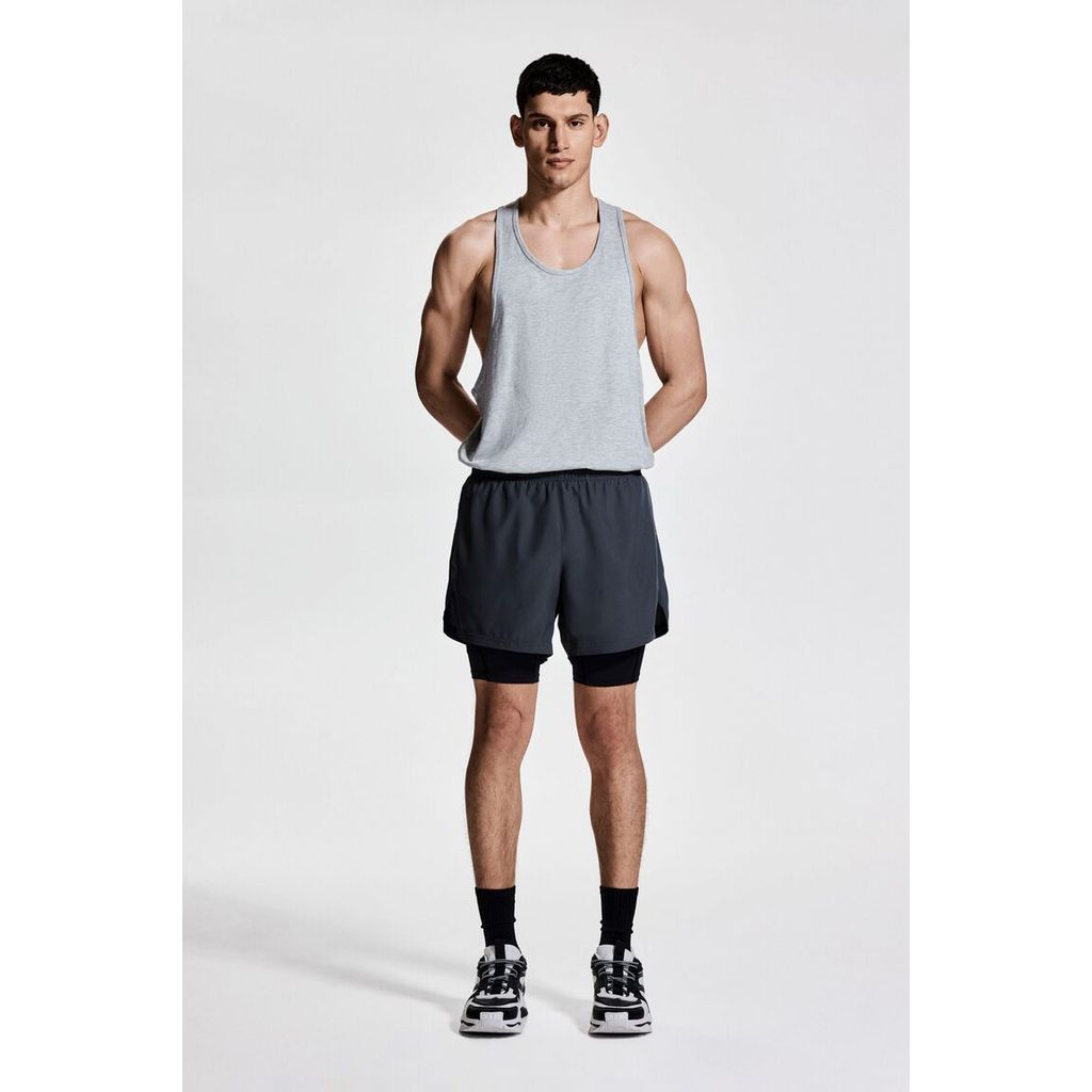 H&M(เอชแอนด์เอ็ม) กางเกงขาสั้นกีฬาแบบสองชั้นพร้อมเทคโนโลยี DryMove™ ผู้ชาย 1252016_4