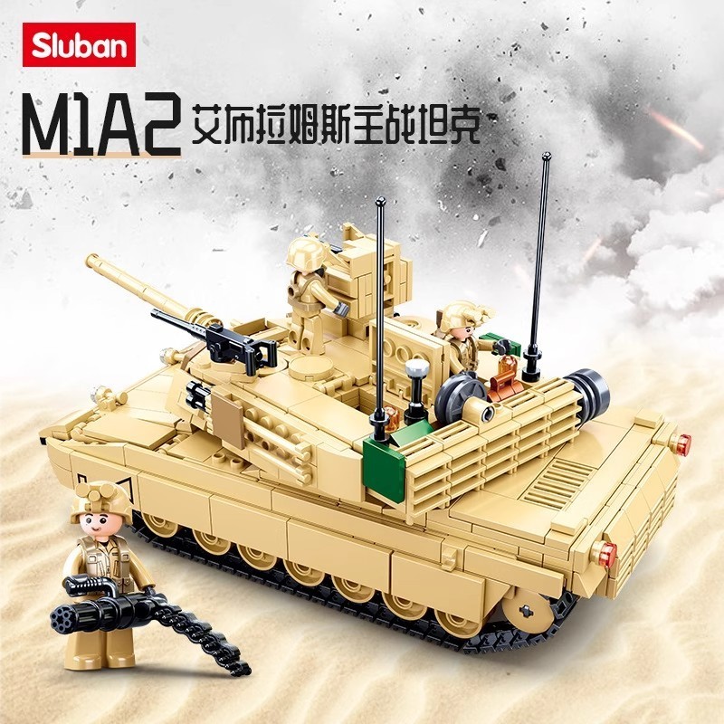 M1A2Main Battle Tank Building Blocks Sluban รุ่น BRICKS M1A2 SEP V2 ABRAMS 781 PCS M38-B0892