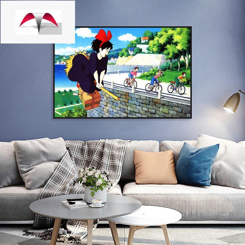 โปสเตอร์หนัง "Kikis Delivery Service" จาก Hayao Miyazaki สำหรับตกแต่งผนังบ้าน ขนาดพร้อมให้เป็นของขวั