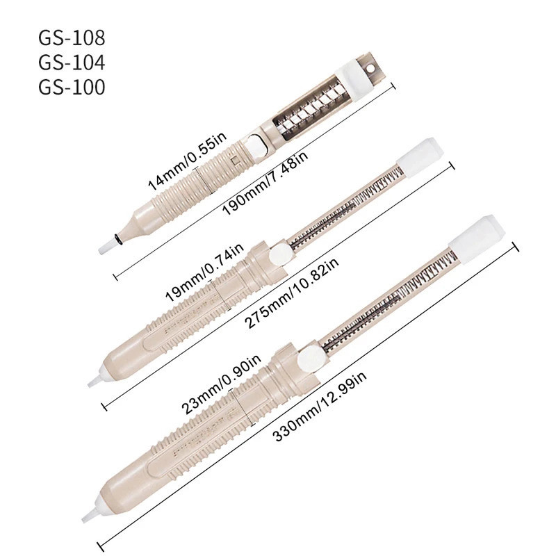 ญี่ปุ่น GOOOT GS-108 GS-104 GS-100 GS-108N ปั๊มดูด Self-ทําความสะอาดคู่มือ Solder Sucker น้ําหนักเบา