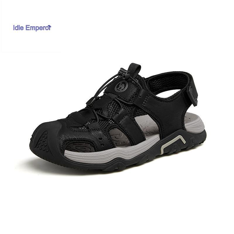 CAMEL CROWN รองเท้าแตะกันลื่นกันน้ําสําหรับผู้ชายรองเท้าแตะลําลองระบายอากาศได้