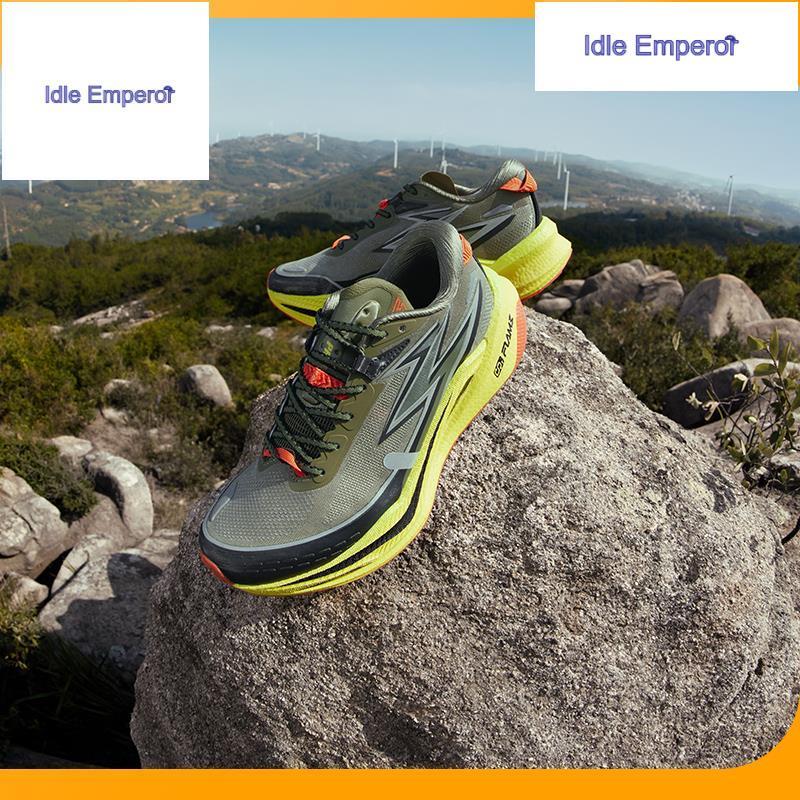 【Trail Running】361 Degrees Flame 4x4 ผู้ชายรองเท้าออฟโรดกลางแจ้งรองรับการระบายอากาศอย่างปลอดภัย 6724