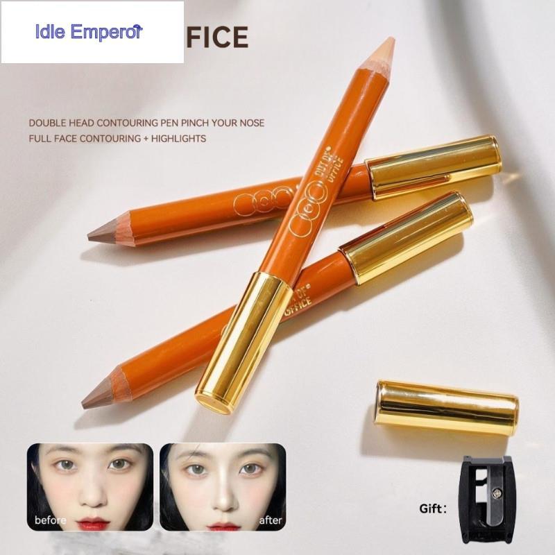 OUTOFOFFICE ปากกาคอนทัวร์ ปากกาคอนทัวร์สองปลาย OOO ปากกาเน้นข้อความสามมิติเพื่อเพิ่มความสว่างให้กับเ