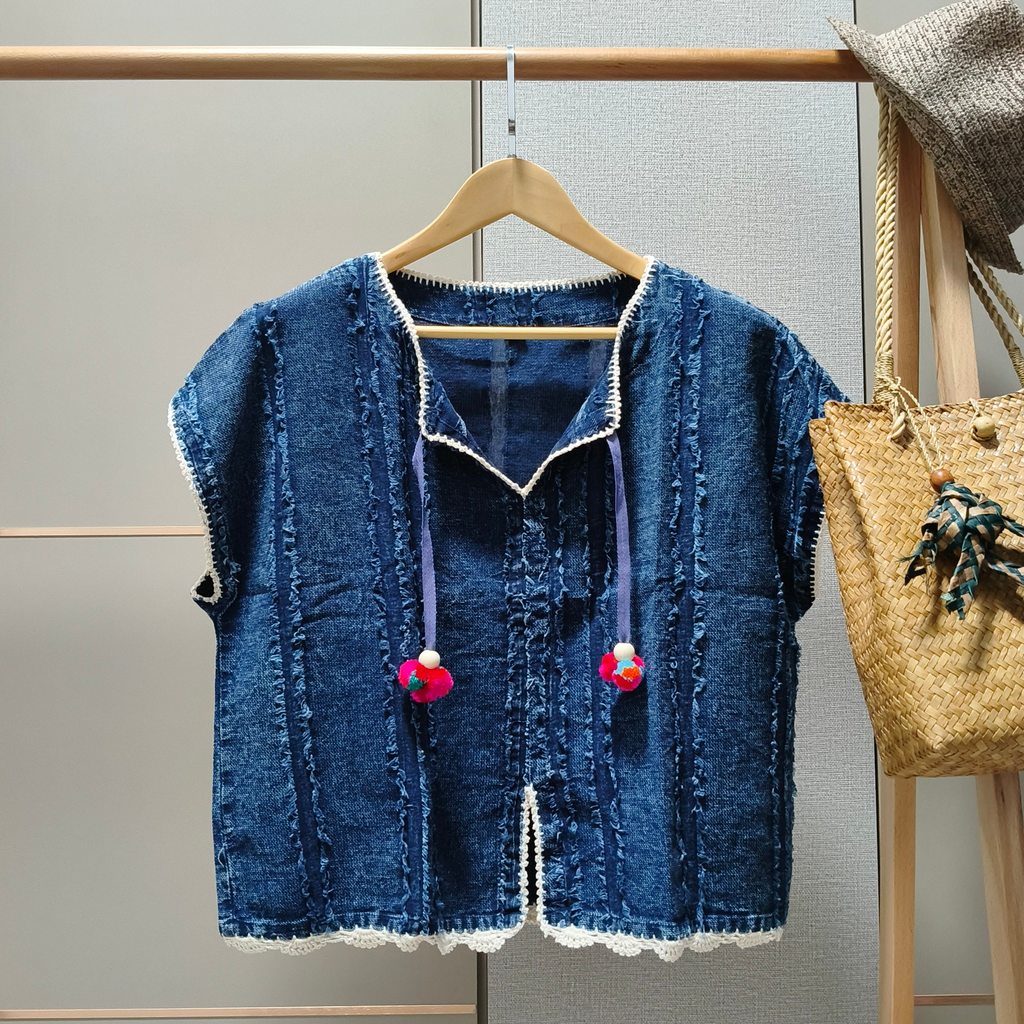 เสื้อพื้นเมืองทรง Oversize คอปีกนก