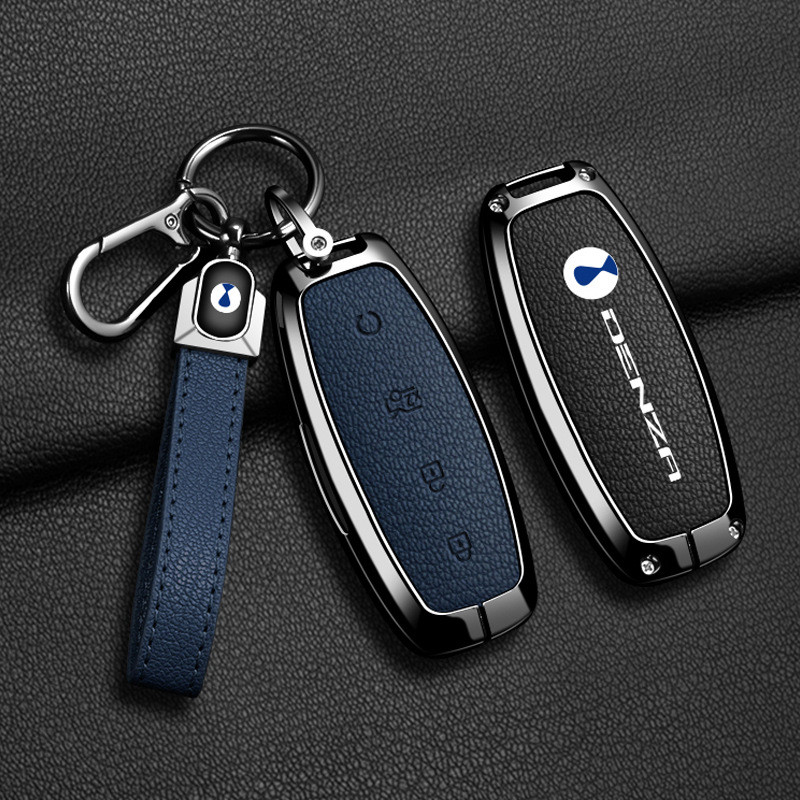 DENZA D9 อะไหล่รถยนต์ ฝาครอบกุญแจรถ DENZA D9 EV 2024-2025 BYD DENZA EV กรณีกุญแจรถ พวงกุญแจรถ กระเป๋