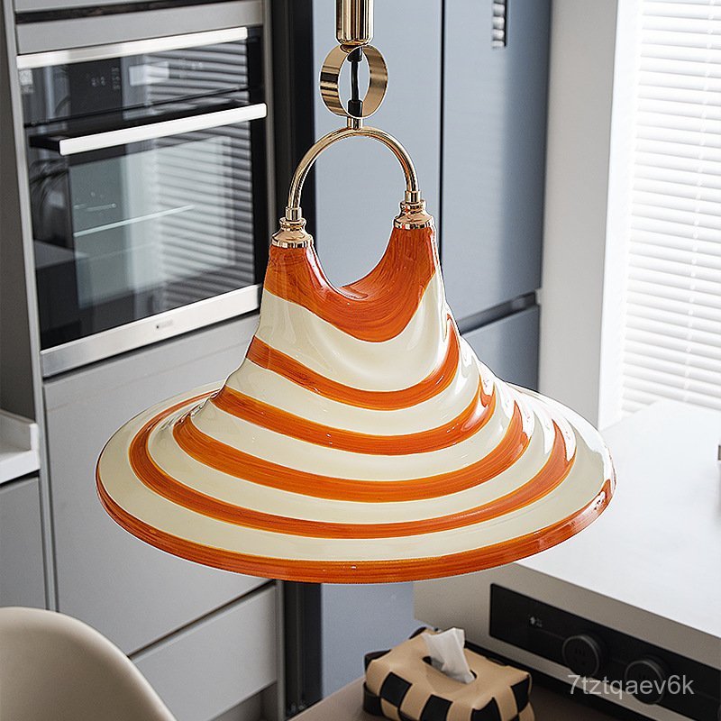 Nordic Restaurant Pendant Light, Adjustable Telescopic French Retro Bauhaus Style for Living Room, B