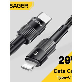 Essager PD 29W สายเคเบิล Type c เป็น ios สําหรับ ip 7-14 สายชาร์จเร็ว 480Mbps สายส่งข้อมูล A06