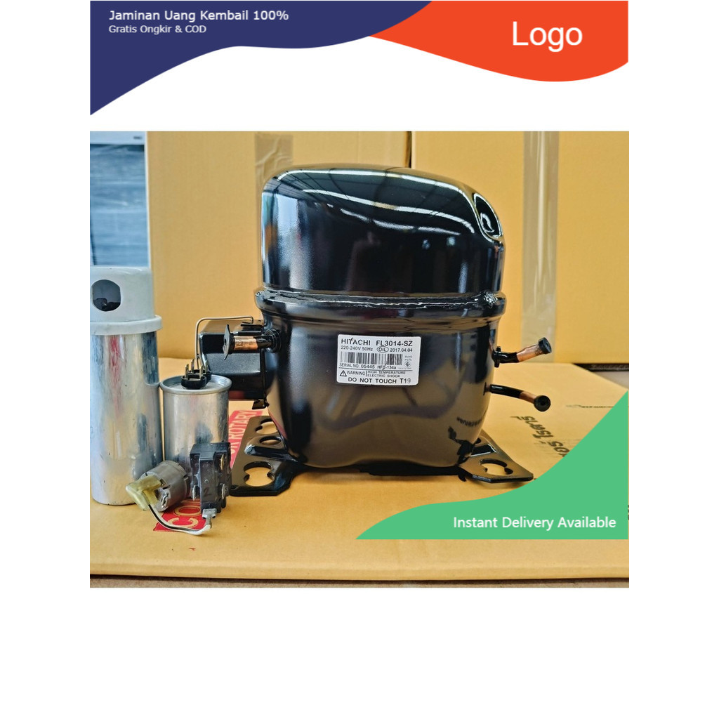 คอมเพรสเซอร์มือสอง ยี่ห้อ ฮิตาชิ รุ่น FL3014-SZ ขนาด 1/2 แรง R134