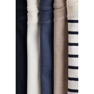 H&M(เอชแอนด์เอ็ม) ชุดเสื้อยืดคอตตอน 5 ตัว เด็กชาย 1318296_4