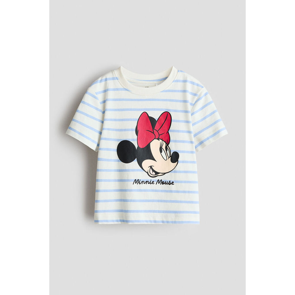 H&M(เอชแอนด์เอ็ม) เสื้อยืดพิมพ์ลายทรงหลวม Girls Loose-fit printed T-shirt 1326348_1
