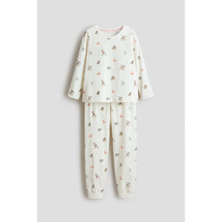 H&M(เอชแอนด์เอ็ม) ชุดนอนผ้าฝ้ายพิมพ์ลาย เด็กผู้หญิง 1302926_…