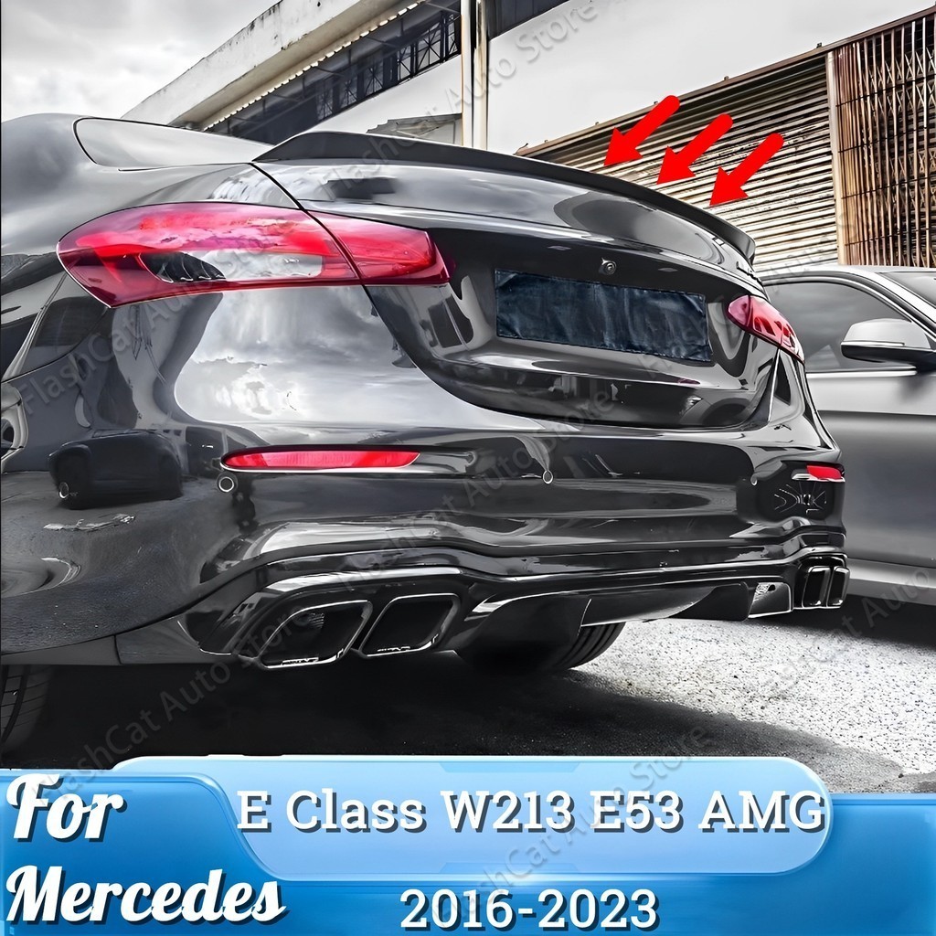 สปอยเลอร์ด้านหลังสําหรับmercedes Benz E Class W213 SALOON E180 E200 E220 E350 E400 C63 AMG 2016 2017