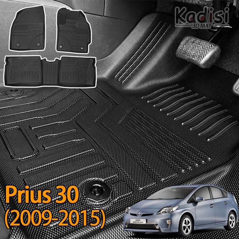 3D รถ Mat Prius 30(2009-2015) รถเสื่อรถพรมปูพื้นพรมรถสําหรับ toyota Prius 30