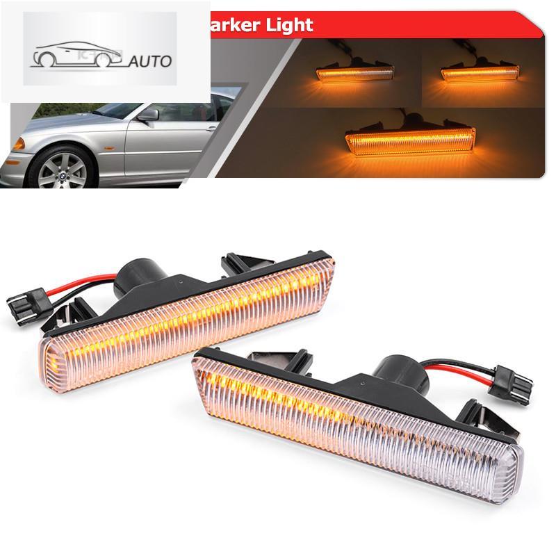 2x สําหรับ BMW 3Series M3 E46 CLS Coupe Cabrio 7Series L7 E38 Alpina B12 5.7 6.0 แบบไดนามิก LED ด้าน