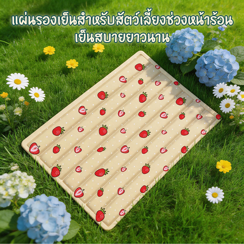 Pet Cool Mat❄️แผ่นเจลเย็นแมวสุนัข ที่นอนสัตว์เลี้ยง ที่นอนเจลเย็น วัสดุกันน้ำ ไม่จำเป็นต้องแช่เย็น