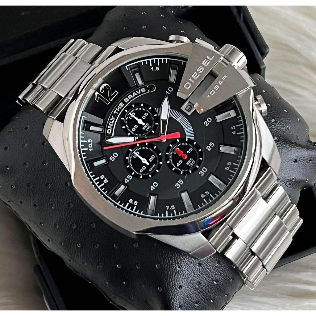 Diesel Men's Mega chief Black Dial Watch DZ4308