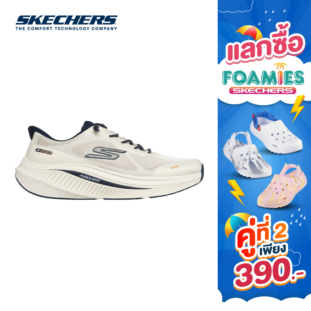 Skechers สเก็ตเชอร์ส รองเท้าผู้ชาย Men GOwalk Max Cushioning Arch Fit Shoes - 216741-OFWT (latest)