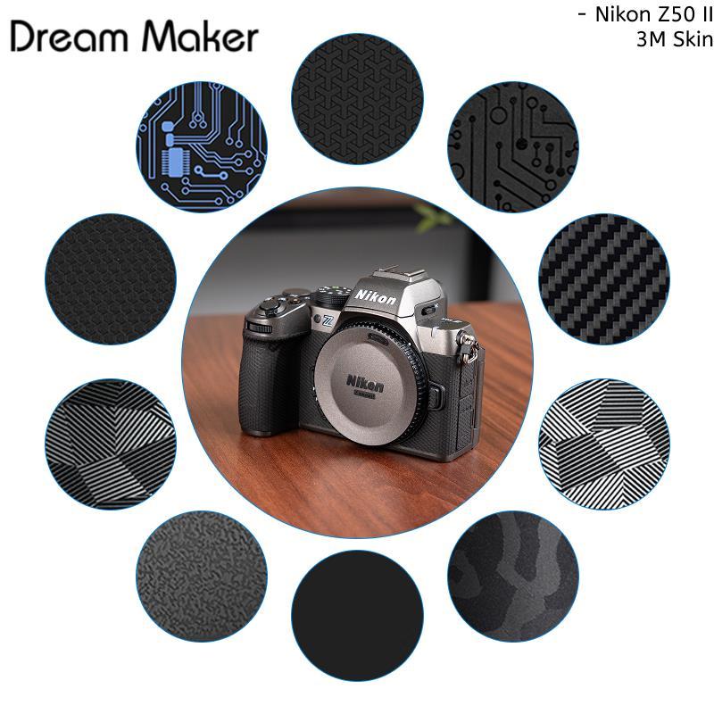 SS-Z50M2 กล้องสติกเกอร์ผิวตกแต่งฟิล์มสําหรับ Nikon Z50 II Z50II Z50M2 กล้อง, 13 สี Residual-free 3M 