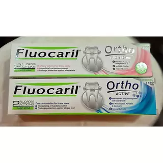 ส่งด่วน🦷 ฟลูโอคารีล ยาสีฟัน ออร์โธ สำหรับคนจัดฟัน 100-125 กรัม ยาสีฟันฟลูโอคารีล