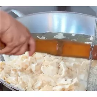 #ข้าวเกรียบเห็ดหอม ขนาด 80-90 กรัม **ทอดพร้อมทาน** #อร่อย บาง ฟู กรอบ ไม่อมน้ำมัน #อาหารเจ #Vegetarian