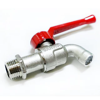 ก๊อกน้ำซันว่า SANWA ขนาด 1/2'' ก๊อกบอล ก๊อกน้ำด้ามแดง